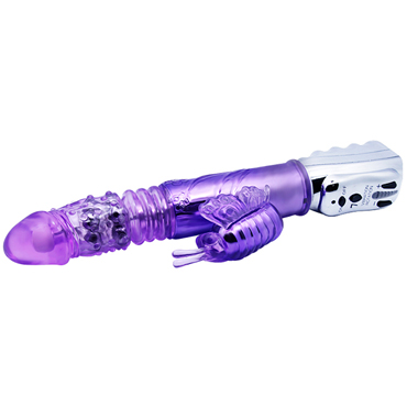 Baile Alice, фиолетовый - Многофункциональный вибратор с поступательными движениями - купить в секс шопе