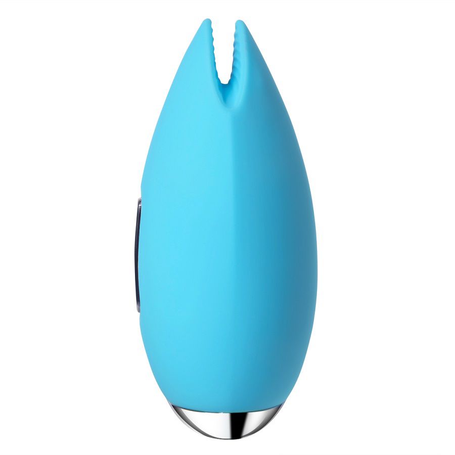 Svakom Candy, голубой - Вибростимулятор клитора с эффектом поцелуя рыбки - купить в секс шопе