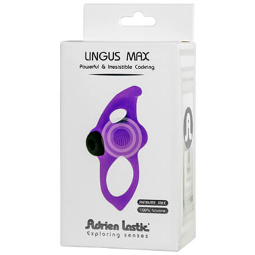Adrien Lastic Lingus MAX, фиолетовое, Эрекционное виброкольцо