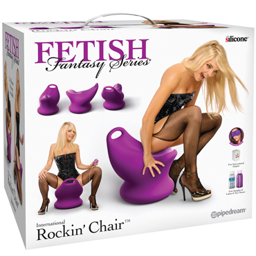 Pipedream Fetish Fantasy Series International Rockin' Chair, фиолетовый, Сиденье с вибростимуляцией и пультом управления