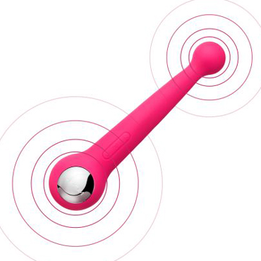 Svakom Bonnie, розово-красный - Вибростимулятор перезаряжаемый с гибким стволом - купить в секс шопе