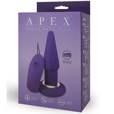 Seven Creations Apex Butt Plug Large, фиолетовая - фото, отзывы