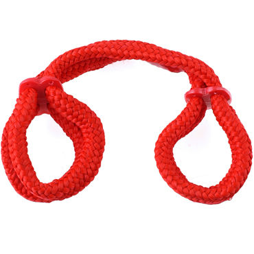 Новинка раздела Секс игрушки - Pipedream Fetish Fantasy Series Silk Rope Love Cuffs, красная