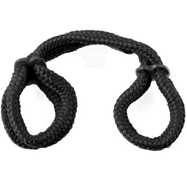 Новинка раздела Секс игрушки - Pipedream Fetish Fantasy Series Silk Rope Love Cuffs, черная