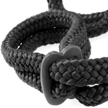 Pipedream Fetish Fantasy Series Silk Rope Love Cuffs, черная - подробные фото в секс шопе Condom-Shop