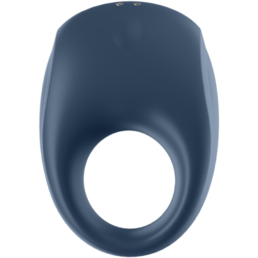 Satisfyer Strong One, синее - Эрекционное кольцо с вибрацией и управлением со смартфона - купить в секс шопе