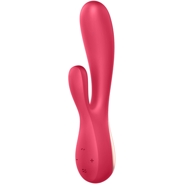 Satisfyer Mono Flex, красный, Вибратор вагинально-клиторальный с управлением со смартфона