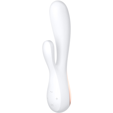 Satisfyer Mono Flex, белый, Вибратор вагинально-клиторальный с управлением со смартфона
