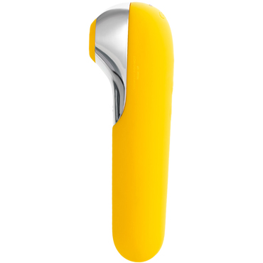 Satisfyer Dual Love, желтый - Бесконтактный стимулятор клитора - вагинальный вибратор с управлением со смартфона - купить в секс шопе