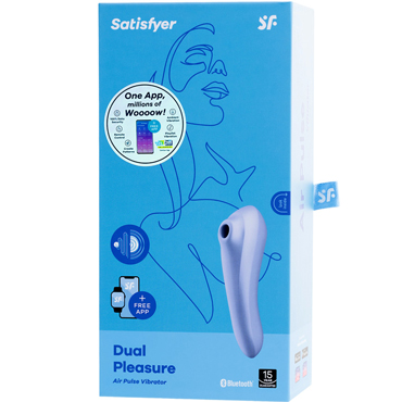 Satisfyer Dual Pleasure, лиловый - подробные фото в секс шопе Condom-Shop