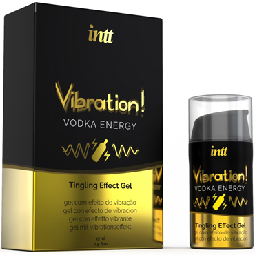 Intt Vibration! Vodka Energy, 15 мл, Жидкий вибратор с ароматом водки