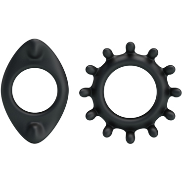 Baile Ring 2 кольца, черные — фото 2