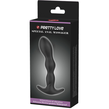 Baile Pretty Love Special Anal Massager, черный — фото 5