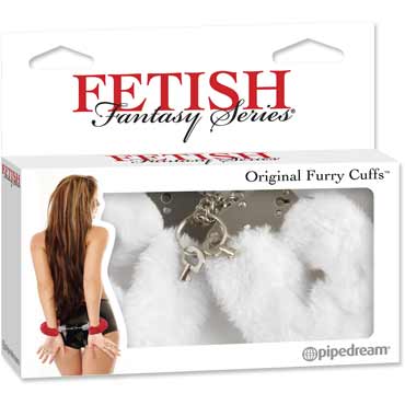 Pipedream Fetish Fantasy Original Furry Cuffs, белые — фото 1