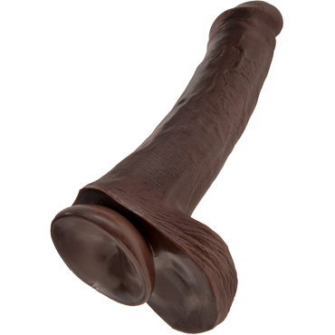 Pipedream King Cock Cock with Balls 33см, коричневый — фото 4