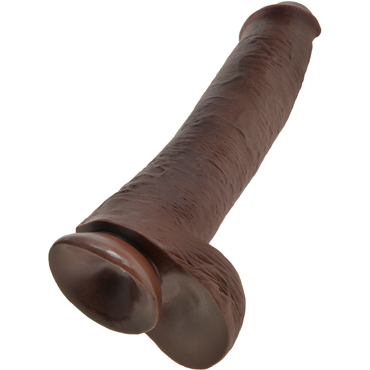 Pipedream King Cock Cock with Balls 38см, коричневый — фото 4