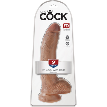 Pipedream King Cock Cock with Balls 23см, телесный — фото 1