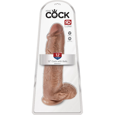 Pipedream King Cock Cock with Balls 31см, телесный — фото 1