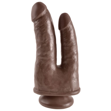 Pipedream King Cock Double Penetrator, коричневый — фото 3