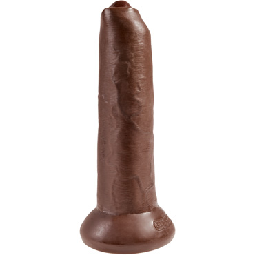 Pipedream King Cock Uncut Cock 23см, коричневый — фото 3