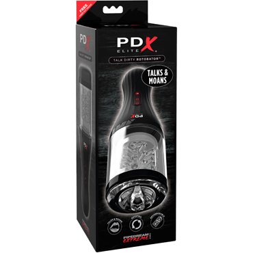 Pipedream PDX Elite Talk Dirty Rotobator, черный — фото 1