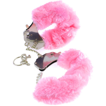 Pipedream Fetish Fantasy Original Furry Cuffs, розовые — фото 3