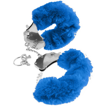 Pipedream Fetish Fantasy Original Furry Cuffs, синие — фото 3