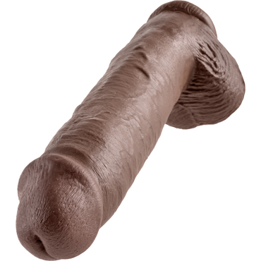 Pipedream King Cock Cock with Balls 28см, коричневый — фото 2