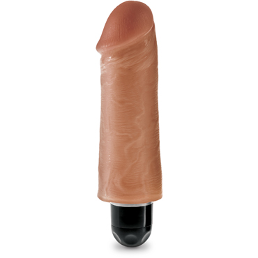 Pipedream King Cock Vibrating Stiffy 13см, бежевый — фото 2