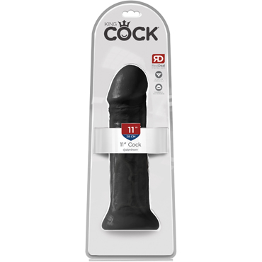 Pipedream King Cock Cock 28см, черный — фото 1