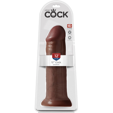 Pipedream King Cock Cock 31см, коричневый — фото 1