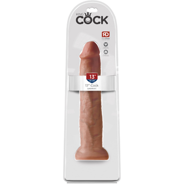 Pipedream King Cock Cock 33см, бежевый — фото 1