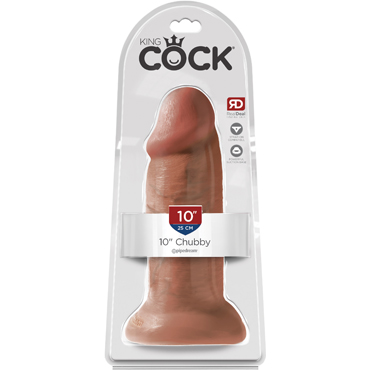 Pipedream King Cock Chubby 25см, бежевый — фото 1