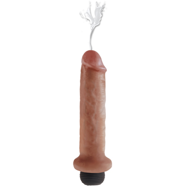 Pipedream King Cock Squirting Cock 18см, бежевый — фото 2