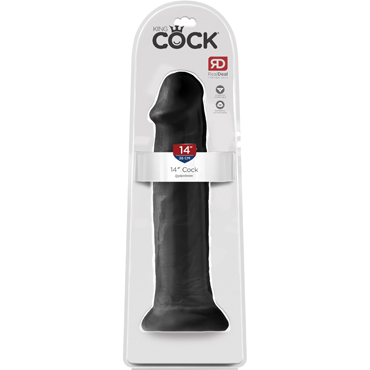 Pipedream King Cock 36см, черный — фото 1