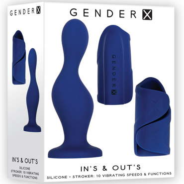 Evolved Gender X In's & Out's, синий - подробные фото в секс шопе Condom-Shop
