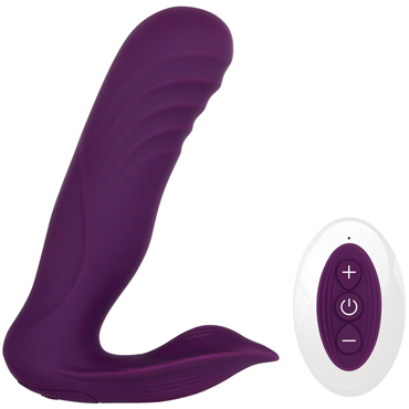 Evolved Gender X Velvet Hammer, фиолетовый, Вибромассажер ударный с клиторальным стимулятором