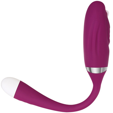 Evolved Adam & Eve Eve's Thumping Love Button, красно-пурпурный - Пуля для стимуляции клитора с функцией постукивания - купить в секс шопе