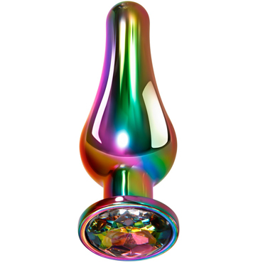 Evolved Rainbow Metal Plug Set, разноцветный - Набор металлических анальных пробок с кристаллами - купить в секс шопе