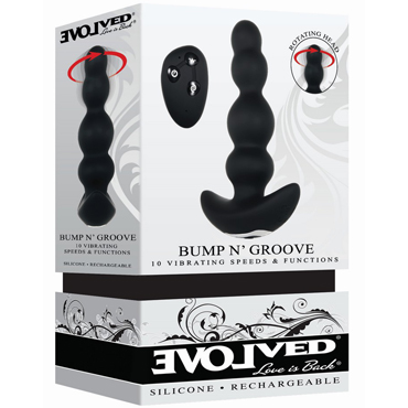 Evolved Bump N' Groove, черный - подробные фото в секс шопе Condom-Shop