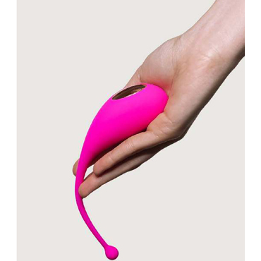 Adrien Lastic Palpitation, ярко-розовое - Вибростимулятор-яйцо с управлением со смартфона - купить в секс шопе