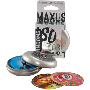 Maxus 003, 3 шт - Экстремально тонкие презервативы - купить в секс шопе