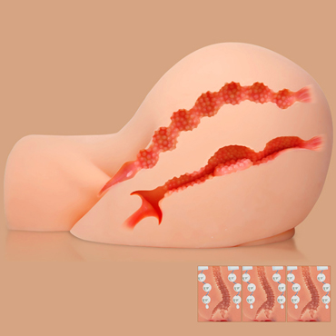 Kokos Oknyeo - Мастурбатор с вибрацией и ротацией, вагина и анус - купить в секс шопе