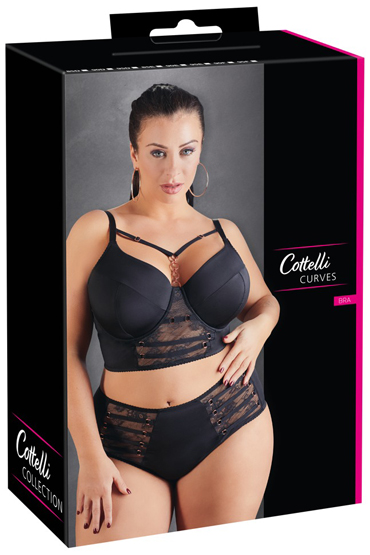 Orion Cotteli Curves Бра с ремешками, черный - подробные фото в секс шопе Condom-Shop