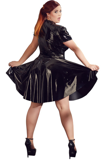 Новинка раздела Эротическое белье и одежда - Orion Black Level Глянцевое платье на молнии, черное