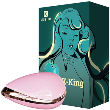 KisToy K-King, розовый, Мембранный стимулятор клитора