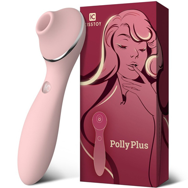 KisToy Polly Plus, розовый, Мембранный стимулятор клитора с вибрацией и нагревом