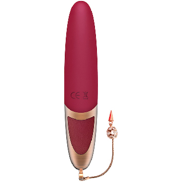 Viotec Dysis, розовый - Компактный вибратор декорированный подвеской со стразами - купить в секс шопе