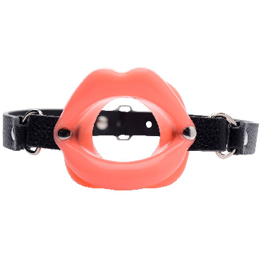 XR Brands Master Series  Sissy Mouth Gag, розовый - Кляп-расширитель в виде губ - купить в секс шопе