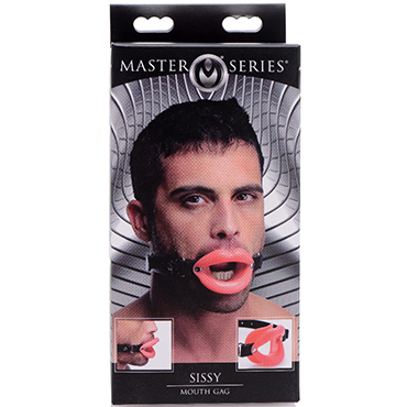 XR Brands Master Series  Sissy Mouth Gag, розовый, Кляп-расширитель в виде губ